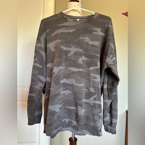 Athleta Gray Camouflage Sweatshirt